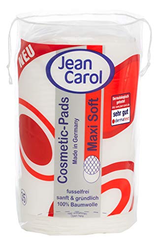 Jean Carol Duo-Wattepads Maxi Soft oval, Vorteilspack (10 x 35 Stück)- Perfekt zum Abschminken & Reinigen - Fusselfreie, extra weiche Baumwollpads - made in Germany – Bild 3