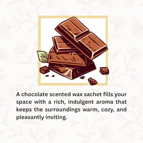 Image of Chocolate Scented Wax Sachet Upto 30 Days Smell | Wax Sachet for Cupboard, Wardrome and Living Area (4, Chocolate)