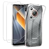 MEMELOKA Hülle für Blackview BL7000 mit 2 Stück Schutzfolie(Gehärtetes Glas), Superdünne Transparente Anti-Vergilbung Weiche TPU Schutzhülle[Anti-Kratzer][Anti-Fingerabdruck]
