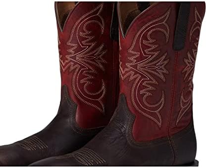 Ariat Mens Sport Pardner Western Boot Matte Rebel Brown/Blood Red 11 | Image 5