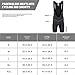 Przewalski Men’s 3D Padded Cycling Bike Bib Shorts, Bicycle Biking Bib Shorts Black