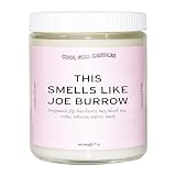 Cool Girl Candles | This Smells Like Joe Burrow Coconut Soy Wax Football Themed Candle, Gift for Burrow Fans