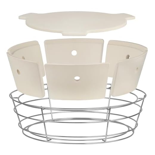 BBQ-Toro Universal Flexibles Kochsystem für Kugelgrill | Räucherbox Kit für Ø 57 cm Kugelgrill, Edelstahl Grillaufsatz mit Pizzastein, Räucherkammer Grillzubehör, Holzkohlekorb