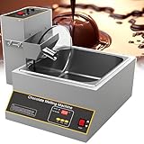 commande chocolat entreprise Construction en acier inoxydable 304 de qualité commerciale : Machine à fondre le chocolat chaud professionnelle avec un réservoir de fusion de 8 kg/12 kg, fabriquée en acier inoxydable 304 durable et hygiénique, elle reste stable même dans des environnements chargés. Alimentée par un moteur silencieux à couple élevé, cette machine à tempérer le chocolat robuste est conçue for durer et est compatible avec toutes les normes.