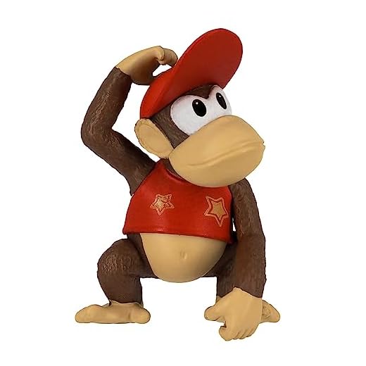 Sanei Boeki FCM-032 Super Mario Figure Collection, Diddy Kong, Brown