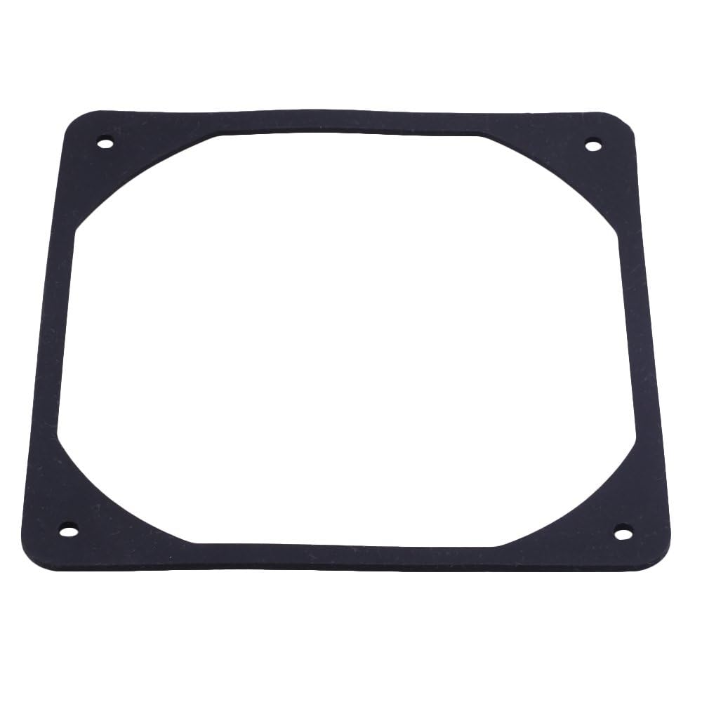 KAGAUOAS 10pcs 80mm 90mm 120mm 140mm Black Anti-Vibration Rubber Fan Gasket for PC Case - Reduce Noise and Vibration (140MM)
