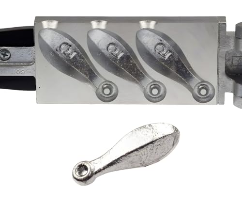 Do-It Egg Sinker Mold 5 oz (3 Cavity Total) Casts 3-5 oz Bank Sinkers Do it Mold 1109 BK-3-5