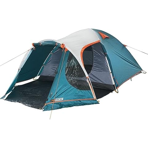 NTK Indy 8 to 9 Person Tent for Camping | Camping Tent with Extended Front, Waterproof Dome & Breathable Mesh | Tent for 8 Person | Warm & Cold Weather Outdoor Family Tent Cover
