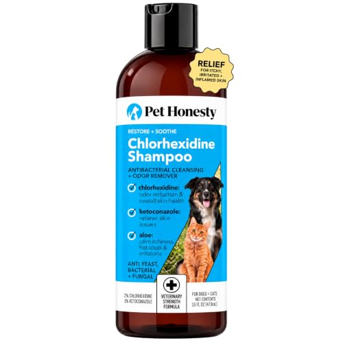 Pet Honesty Chlorhexidine Dog Shampoo Itchy Skin Relief, Anti-Itch, 16oz