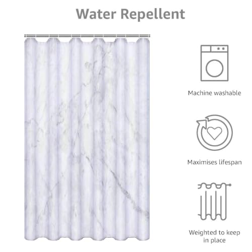 Rideau de douche en polyester de qualité supérieure au tombé élégant et fluide - 3
