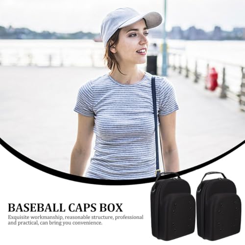 Boîte à chapeaux de baseball SECFOU rangement portable Eva hommes
