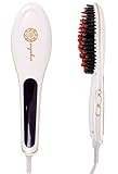 Eqoba Digital Hair Straightener Anti-Static Ceramic Heating Detangling Hair Brush Straight Styling...