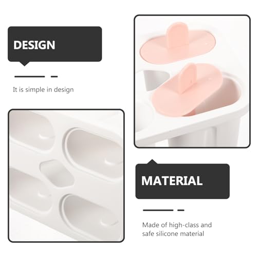 Molde de silicona para paletas de hielo con tapa colorida miniatura 3