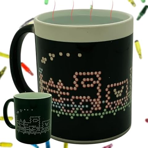 IllumiPeg Locomotive Heat Changing IllumiMug 11 oz Ceramic Coffee Mug Unique Gift for Men, Women, Friend, Boss, Teacher, Home or Office Cover