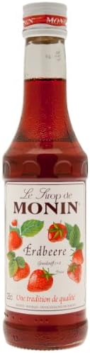 Monin Strawberry Syrup, 250 ml Bottle