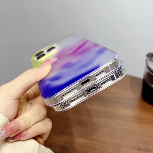 Coque iPhone 14 Pro aquarelle rigide anti rayure pour téléphone portable