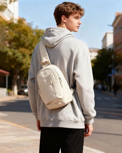 Image of Small Black Sling Crossbody Backpack Shoulder Bag for Men Women