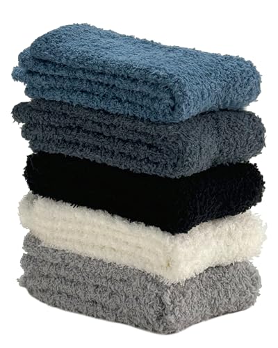 Image of TEHOOK Warm & Cozy Gifts for Women, Fluffy Fuzzy Plush Sleeping Slipper Socks - Soft Warm Fabric