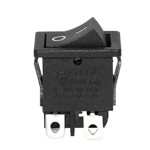 Interruptor basculante KCD1 rectangular ON-OFF de 4 contactos para paneles de control y barcos 5
