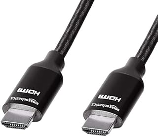 Amazon Basics High-Speed Braided HDMI Cable, Dark Grey - 4.5 m