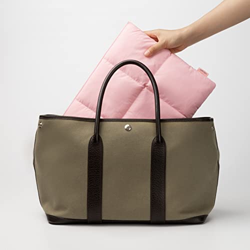 Image of Comfyable Puffy Laptop Sleeve 13 Inch 14 Inch, Quilted Puffer Laptop Carrying Case for Women, Pillow Case Compatible for MacBook Air M4 M3 M2 M1, MacBook Pro 13 Inch 14 Inch M4 M3 M2 M1 Cover, Pink