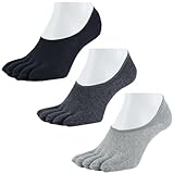 [アスカ] 5本指ソックス 中深履き 旭化成消臭ROICA使用 かかと裏に滑り止め付き フットカバー メンズ レディース 23-25cm 3足