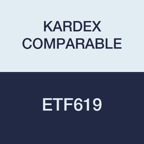 Kardex Compatible ETF619 End Tab Folder, Fas# 1 and 3, 11Pt Color Stock, Top and Side, A-Z Scale Printed on Tab, 11 3/4" x 9 1/2", 2-Ply, Brown, Pack of 50