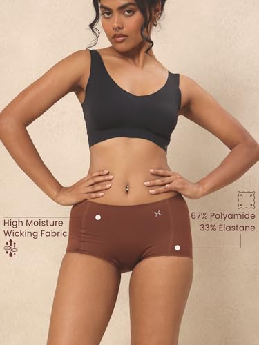 Image of Krvvy Airsoft Boyshorts | Women's High Coverage Mid-Rise Underwear with Four-Way Stretch | All Day Breathability | Lightweight & Seamless
