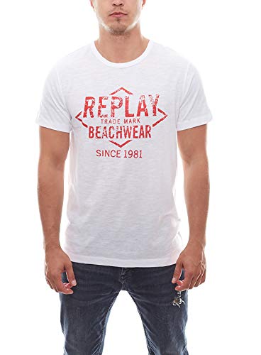 Replay Men's Logo T-Shirt XL White