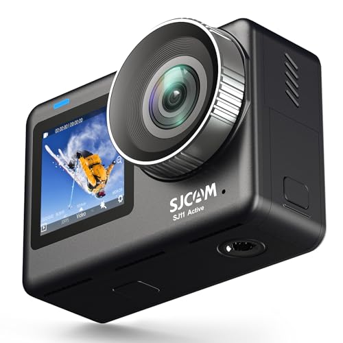 SJCAM SJ11 �A�N�V�����J���� active 4K �^�b�`�p�l���� �Z����u���␳ 5Gwifi���� �L�p IP68�h�� H.265 HDR�f�� �c��ʎB�e ���s�p �ނ� �I�[�g�o�C �o�R�p 64GB�J�[�h