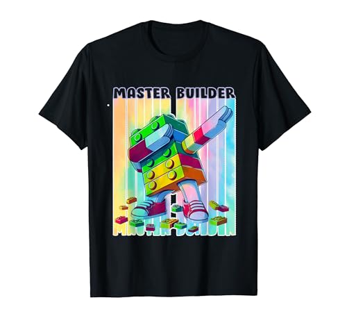 Cool Master Builder Dabbing Blocks Bricks Builder Kids Boy T�V���c