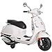 Produktbild HOMCOM Elektrisches Kindermotorrad Elektro Motorrad Kinderauto Spielzeug Vespa Weiß L102 x B50,5 x H75,5 cm