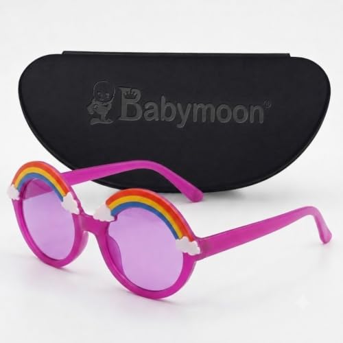 Image of BabyMoon Kids Unicorn Shaped Summer Sunglasses Goggles For Baby Girls & Boys | 2-8 Y | Purple
