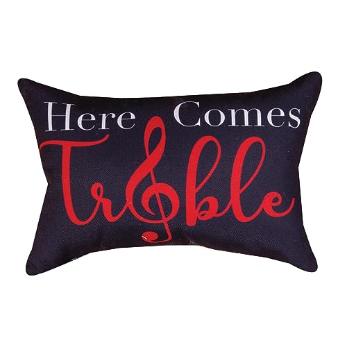 Here Comes Treble Word Pillow 12.5"x8.5" Throw Pillow