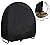 UCARE Firewood Log Holder Rack Cover Heavy Duty Waterproof Round Firewood Log Hoop Storage Covers for Outdoor Patio Garden Woodpile Protection Black Updated (S: 24x24x25in/ 61x61x63.5cm)