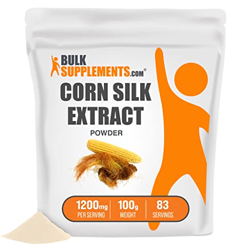 Bulksupplements.com Corn Silk Extract Powder - Herbal Supplement, Zea Mays - Pure, Gluten Free - 1200Mg Per Serving, 83 Servings (100 Grams - 3.5 Oz) #TOP12