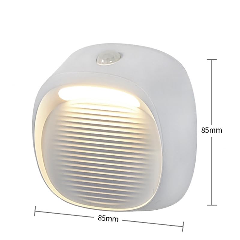 Sensor de movimiento Noche Luz recargable de pared de pared de pared de pared LED LECHE LECHE DE ILUMBRA DE ILUMBRA DE LA MALA DE IMNABLE DE IMNACIÓN CON ESCUCHADOR DE LA CALIDAD DE LA COMIDIDAD DEL