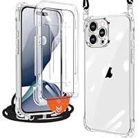 Amazon.co.jp: xiusiteli iPhone 16 Pro Max ケース クリア [1枚ガラス