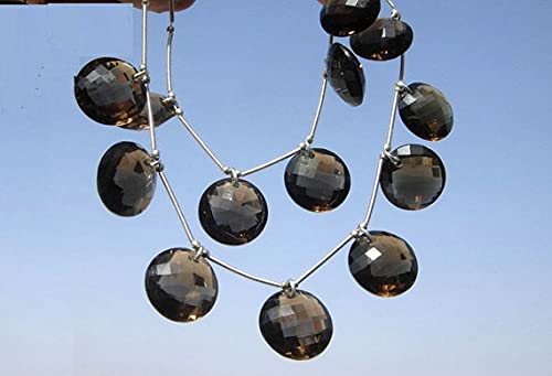 Quartz fumé facetté 18mm pour créer vos propres bijoux bohèmes chics