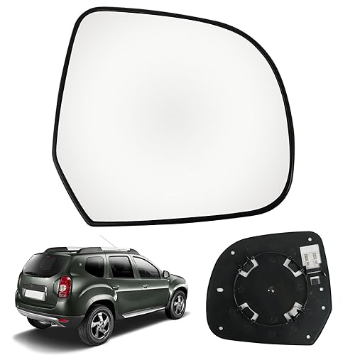 Verre de Rétroviseur Remplacement pour Dacia Duster 2010-2013/Lodgy/Dokker, Rétroviseur Extérieur Réglable Adapté Remplacement pour Nissan Micra K13/Leaf,...