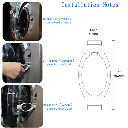 washing machine door prop,prevent holdy moldy Helps your Washer Dry Properly to Prevent Odors (dark grey) (Light gray) - Thumbnail 3