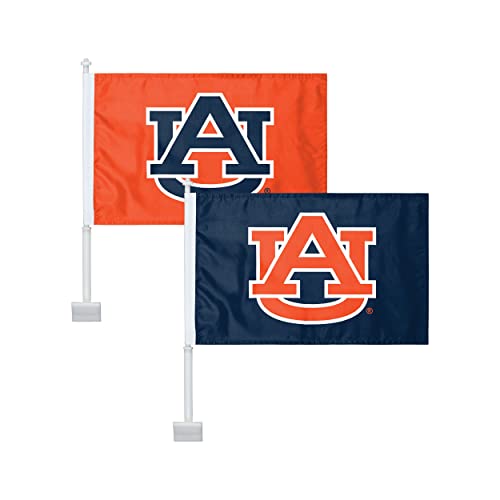 FOCO Auburn Tigers NCAA 2 Pack Solid Car Flag