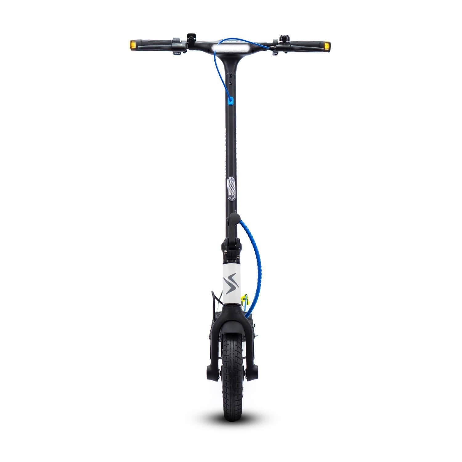 smartGyro Z-One Blue - Scooter électrique certifié 36V, Puissance maximale 400W, Batterie 8Ah, autonomie 30Km, Roues pneumatiques 10", Triple freinage, Application, certifié DGT, deuxième génération