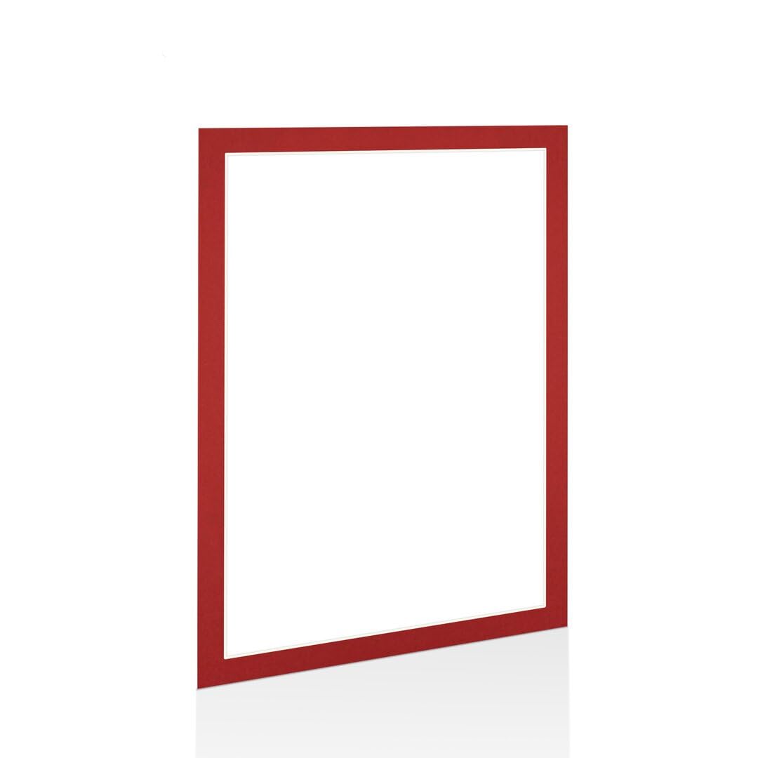 Procut Global 100x70cm Crimson Picture Mounts to Fit 90x60cm Aperture - Precision Cut Cardboard Photo Mount - Ideal for Frames, Prints, Artwork & Certificates - Sizes & Colours Available