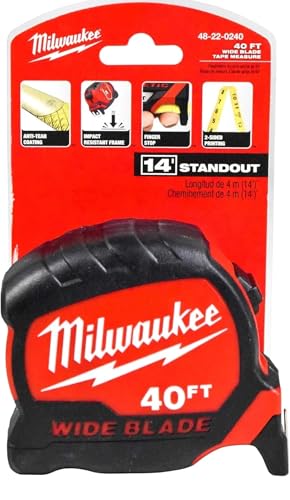 Milwaukee Tape MEAS Wide BLD 1.3INX40FT 48-22-0240