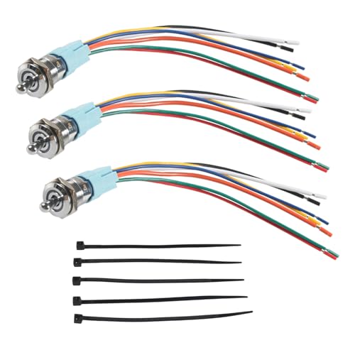Interrupteur à bascule éclairé 12V pour tableau de bord auto marine