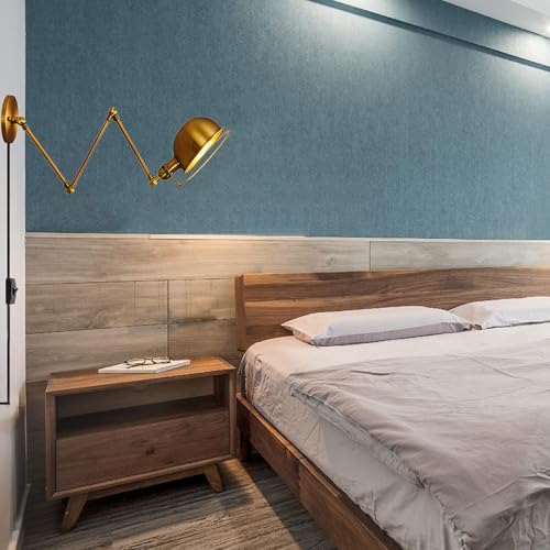 Lámpara de pared extensible articulada de luz LED cálida decorativa 5