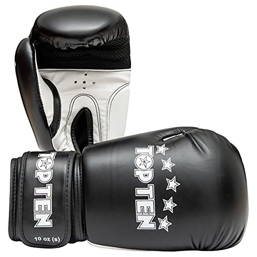 TopTen Boxhandschuhe „R2M 2016“ - 10 oz, schwarz-Weiss