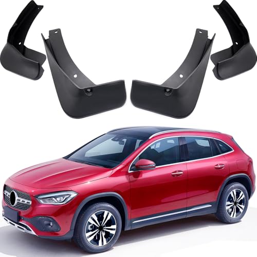 MOERTIFEI Car Mud Flaps Splash Guards Fenders Compatible with 2021-2025 Mercedes-Benz GLA-Class GLA 250 Without AMG-Line Package, 4pcs Mud Guard Kit