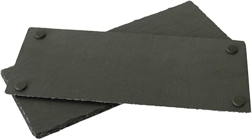 Miniatura 7 de Paquete de 6 tablas de quesos de pizarra de 13 x 5.5 para aperitivos de carne de queso, sushi y frutas, pizarra para grabado láser, para cena de